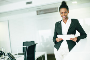 Young woman in the office